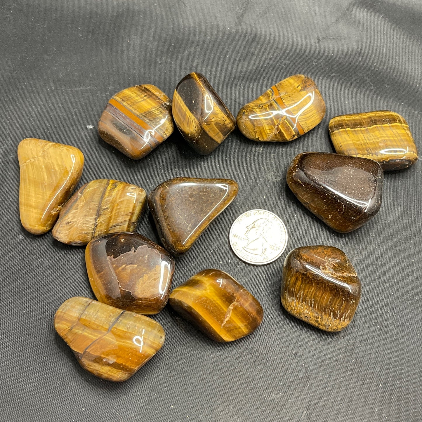 Gold Tigers Eye large Tumbled