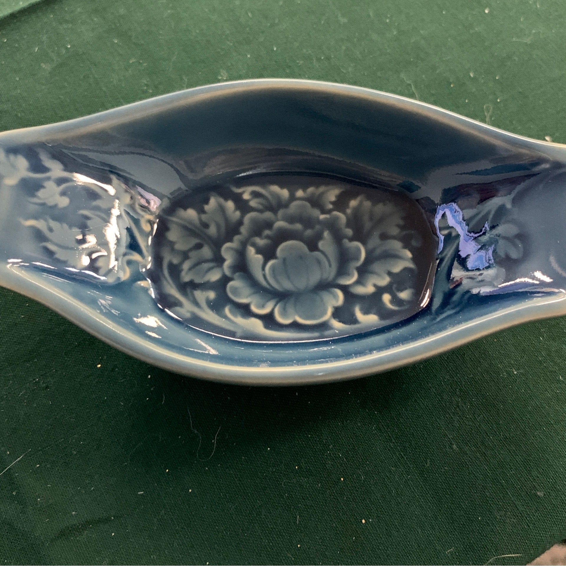 Blue Flower Dish