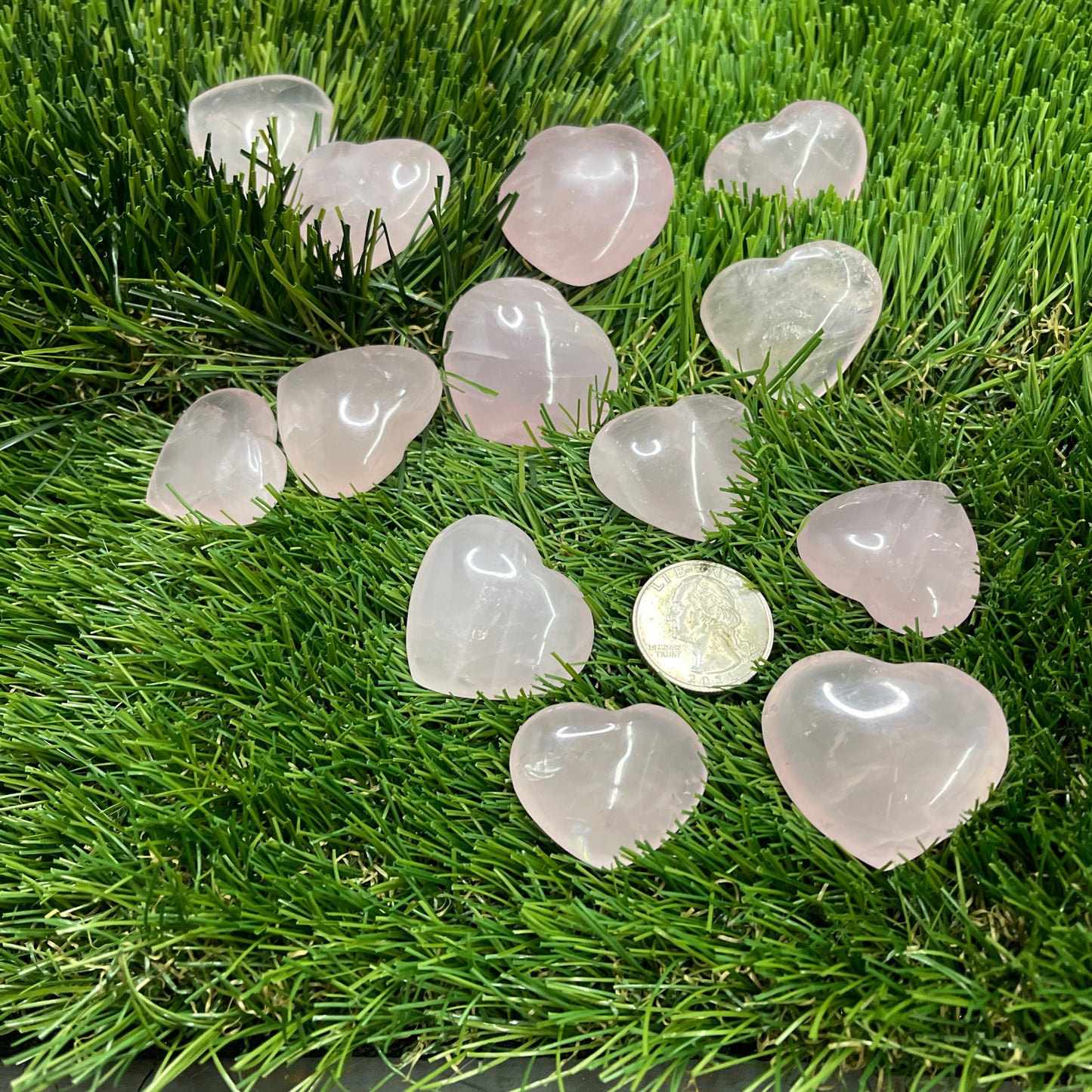 Rose Quartz Medium Hearts