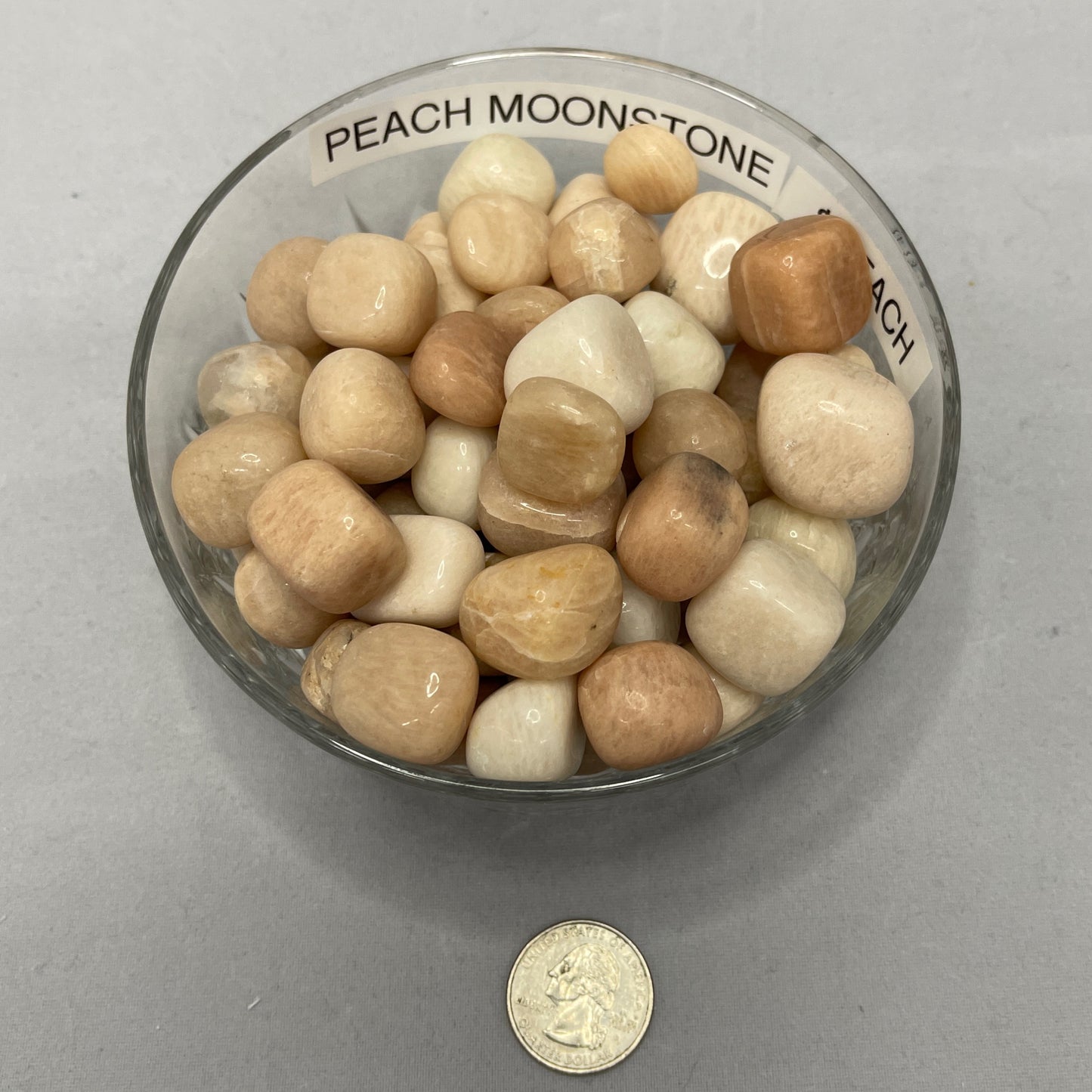 Peach Moonstone tumbled