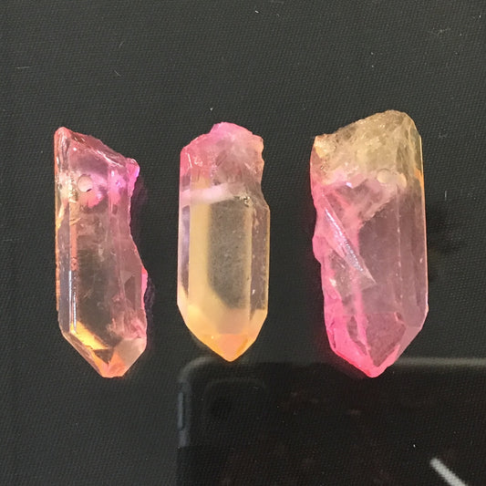 Orange Flame Tangerine Aura Quartz