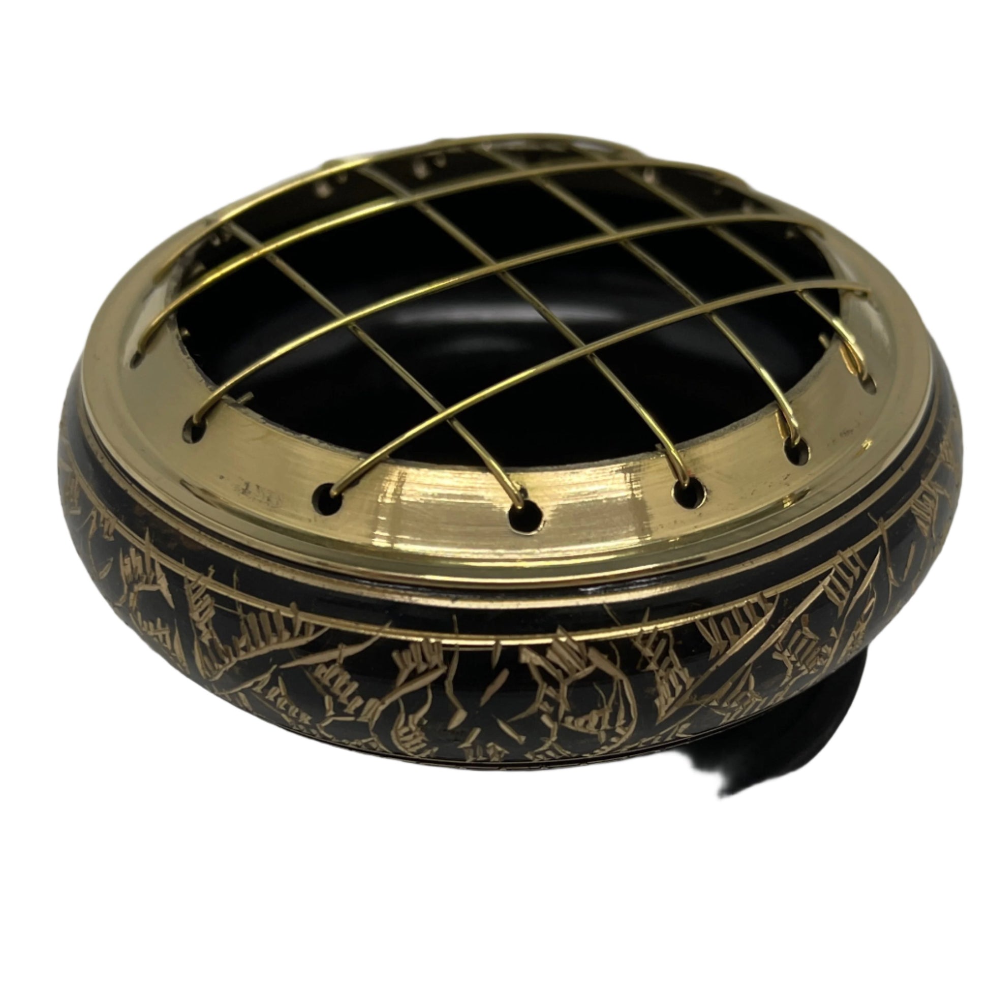 Small Black & Gold Charcoal Burner