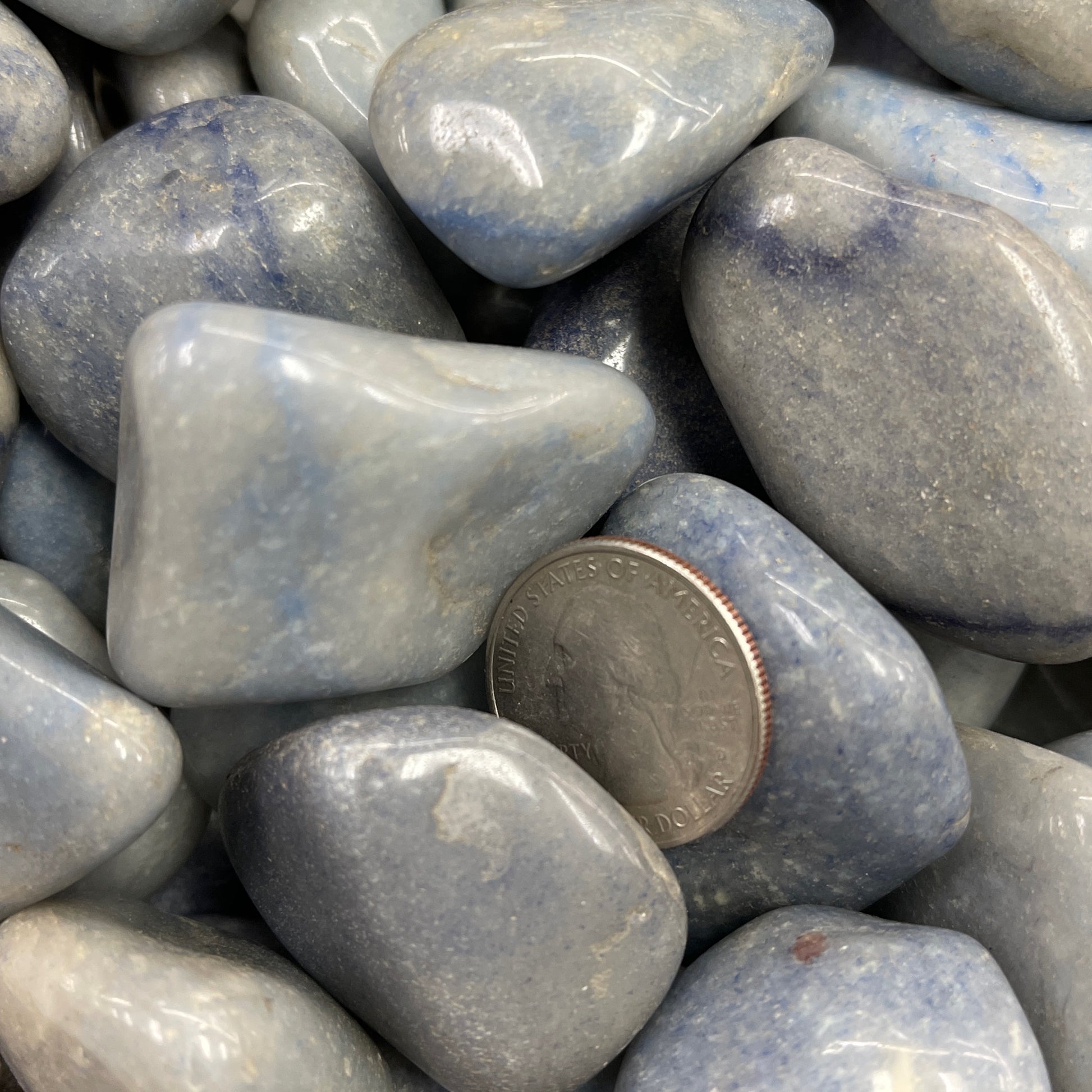 Blue Quartz tumbled