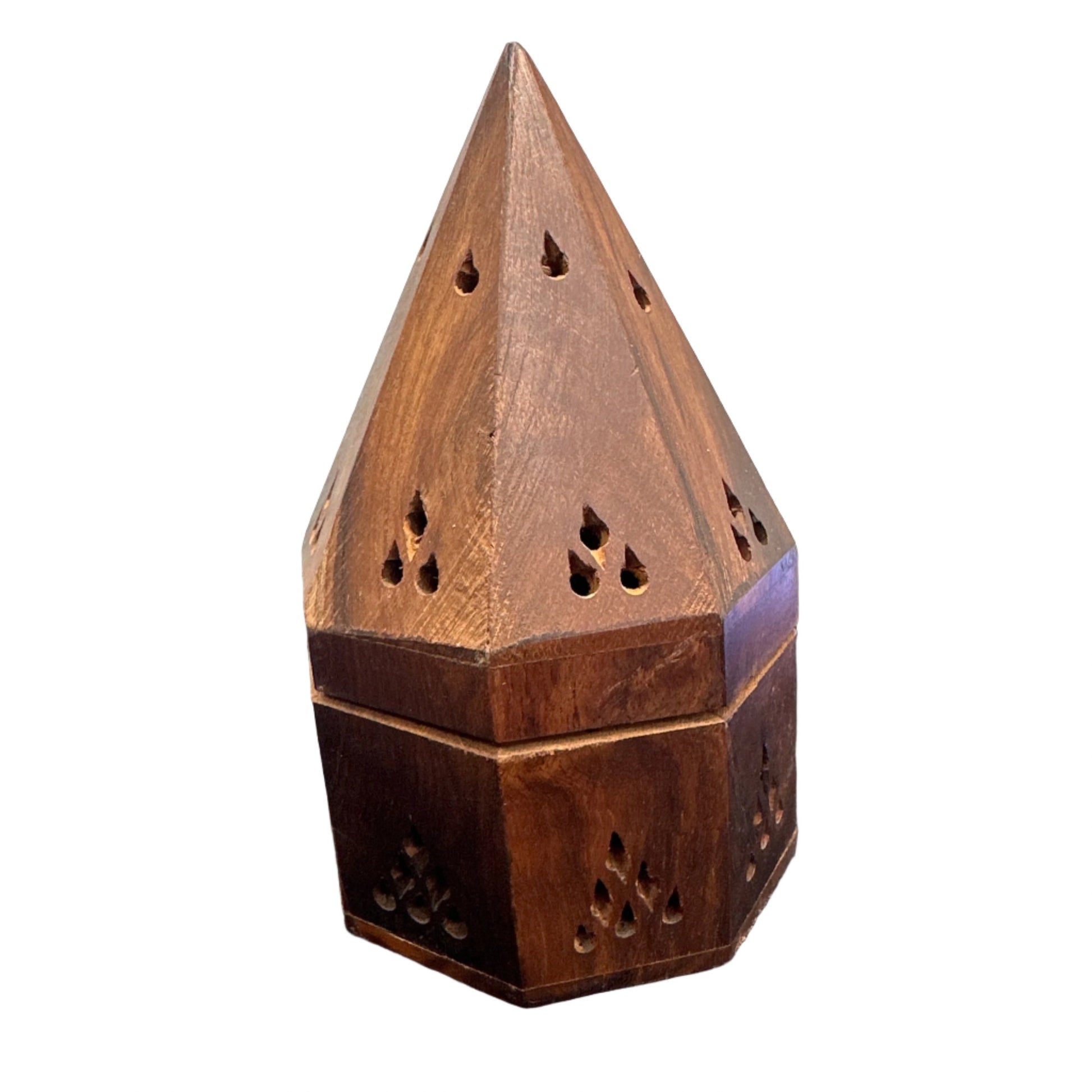 Wooden Temple Cone/Charcoal Burner