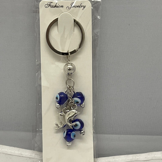 Evil Eye Keychain (Dolphins)