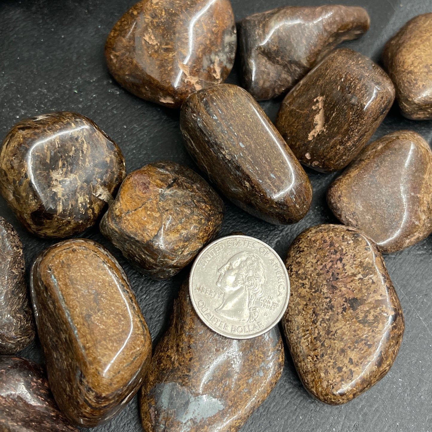 Bronzite tumbled