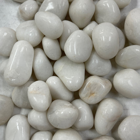 White agate tumbled