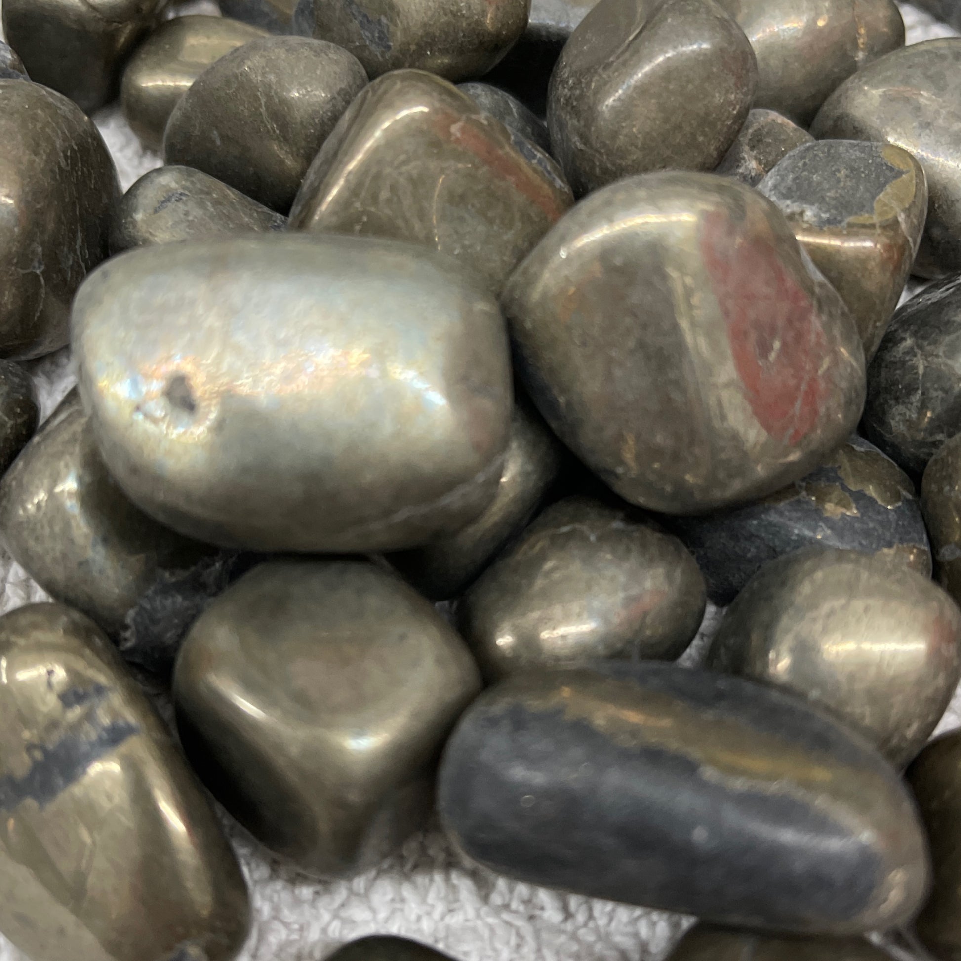 Pyrite tumbled