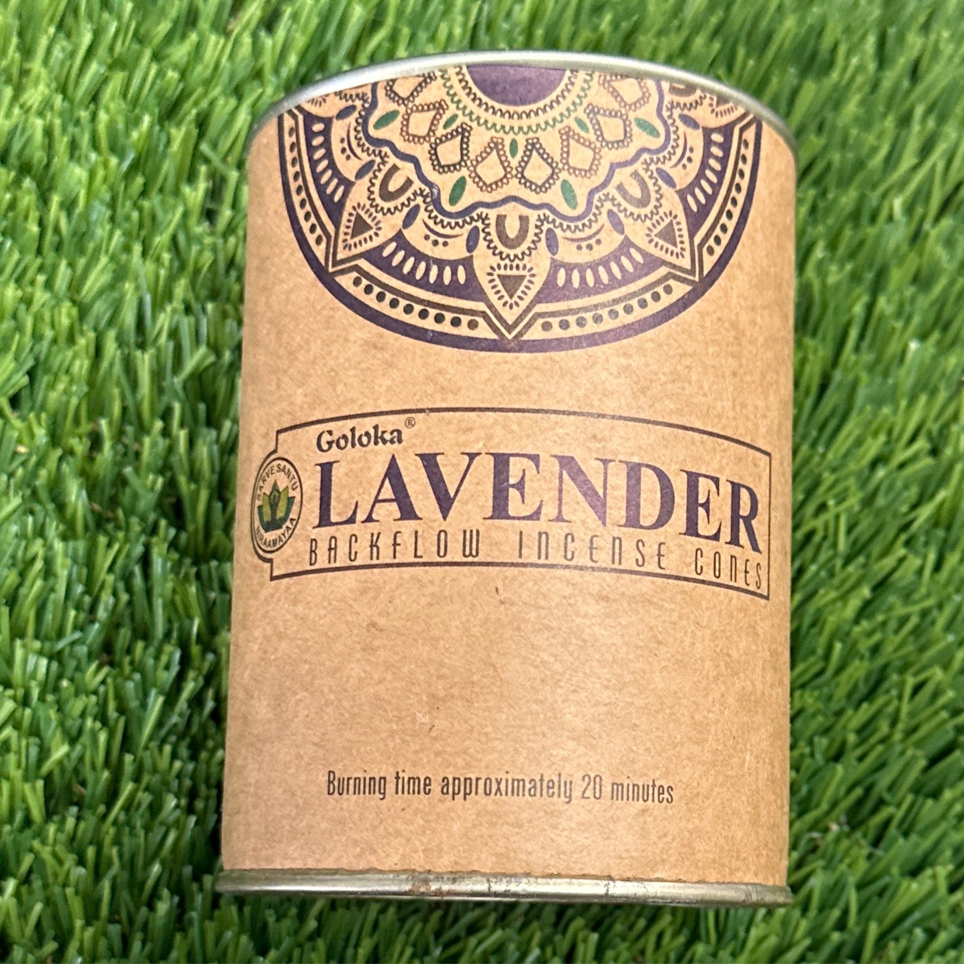 Goloka lavender backflow incense cones