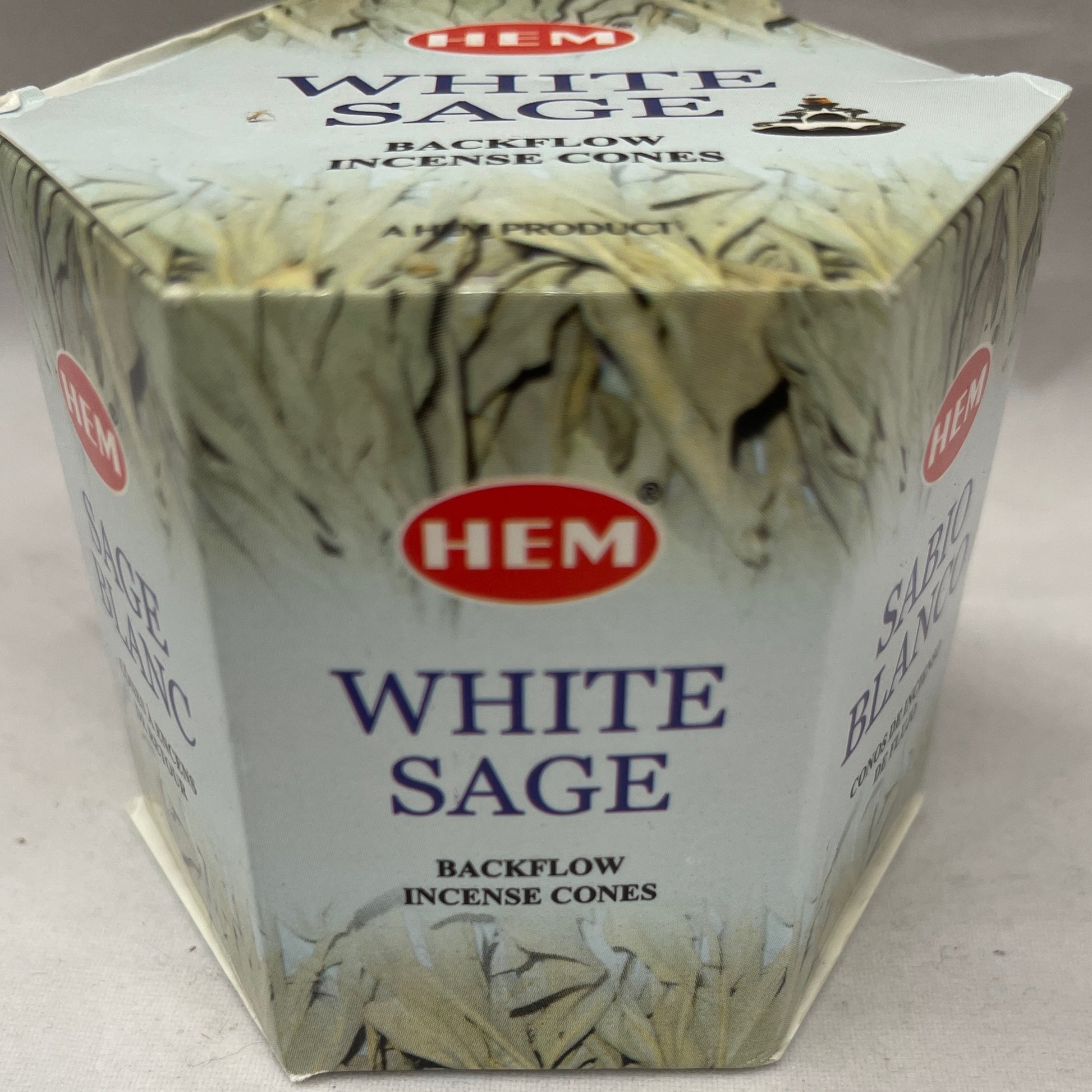 Hem White Sage Backflow Cones