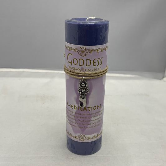 Goddess of meditation candle