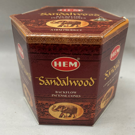 Hem sandalwood backflow incense cones