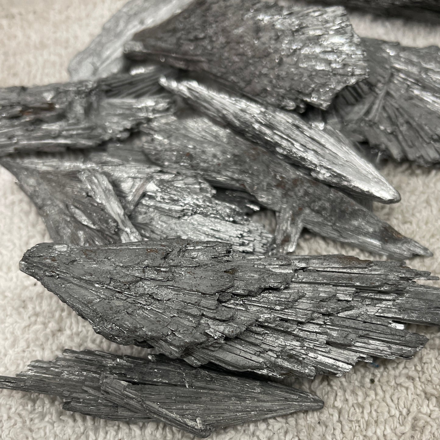 Silver Kyanite Blades