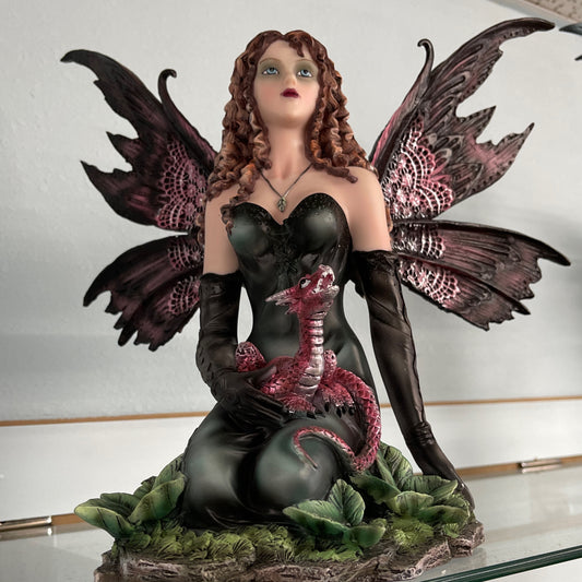 Fairy w/Black Dragon 14"