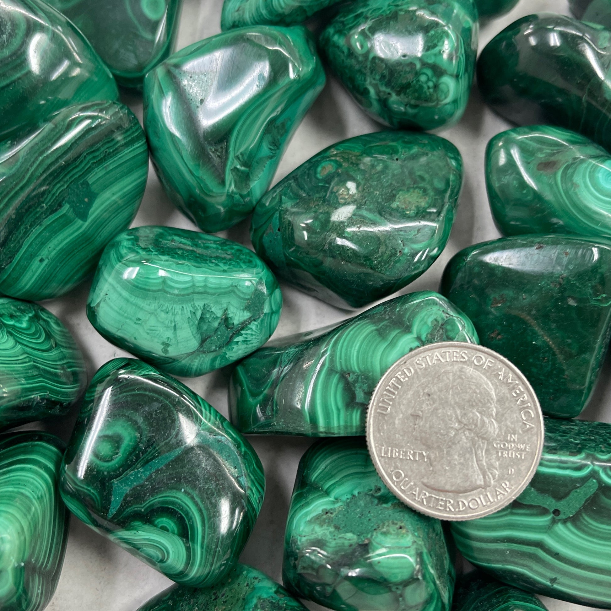 Malachite Tumbled