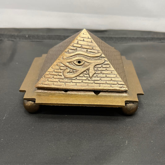 Egyptian 9 pyramid incense burner