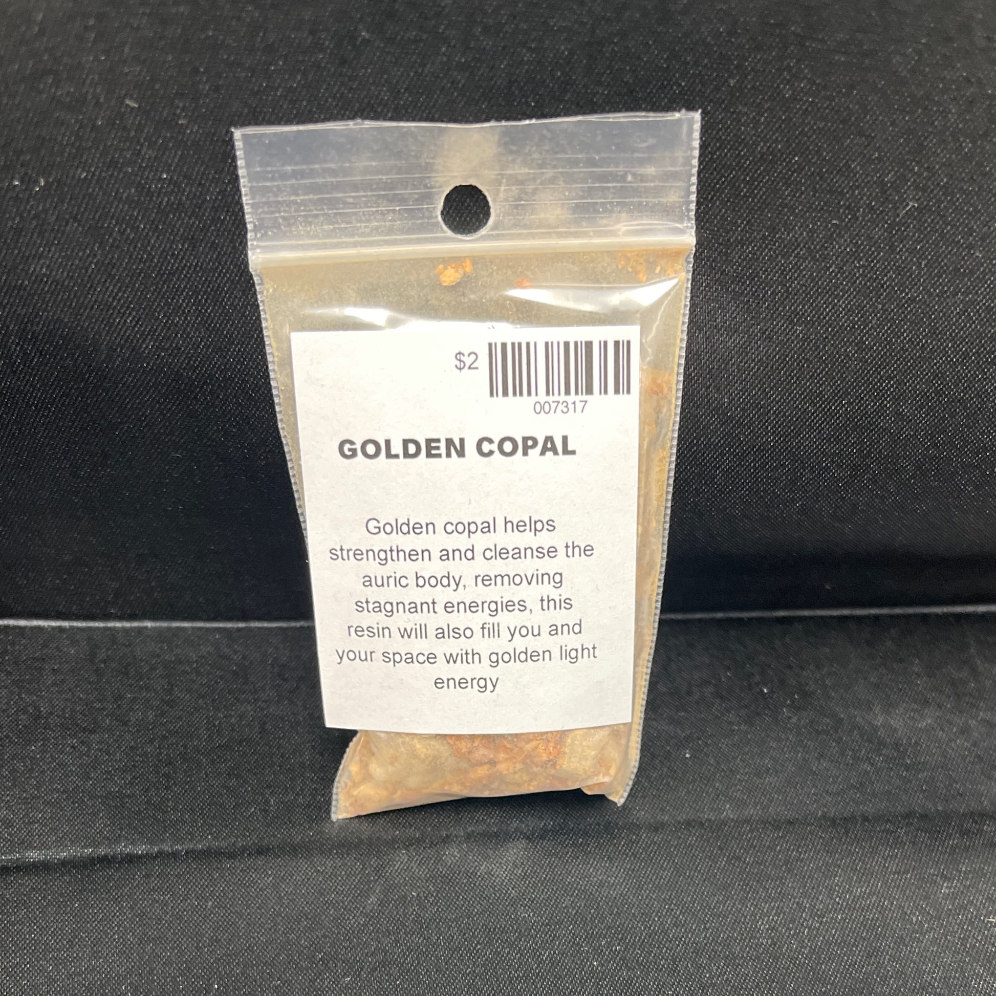 Golden copal resin 1/2 oz