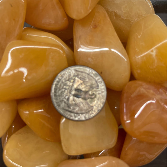 Yellow Quartz tumbled