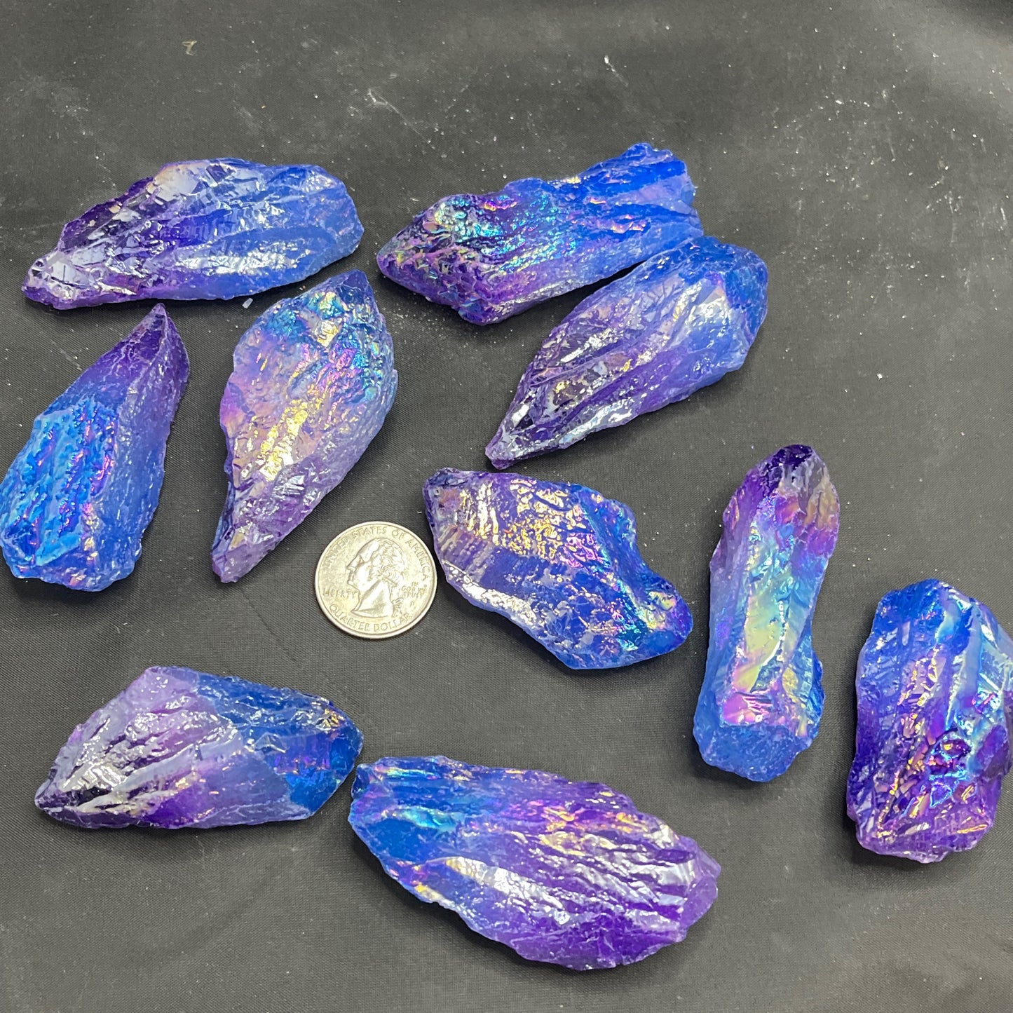 Cobalt Purple Aura Quartz