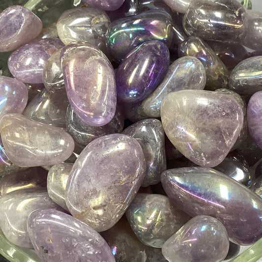 Angel Aura Coated Amethyst