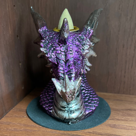 Purple Dragon Head Incense Burner