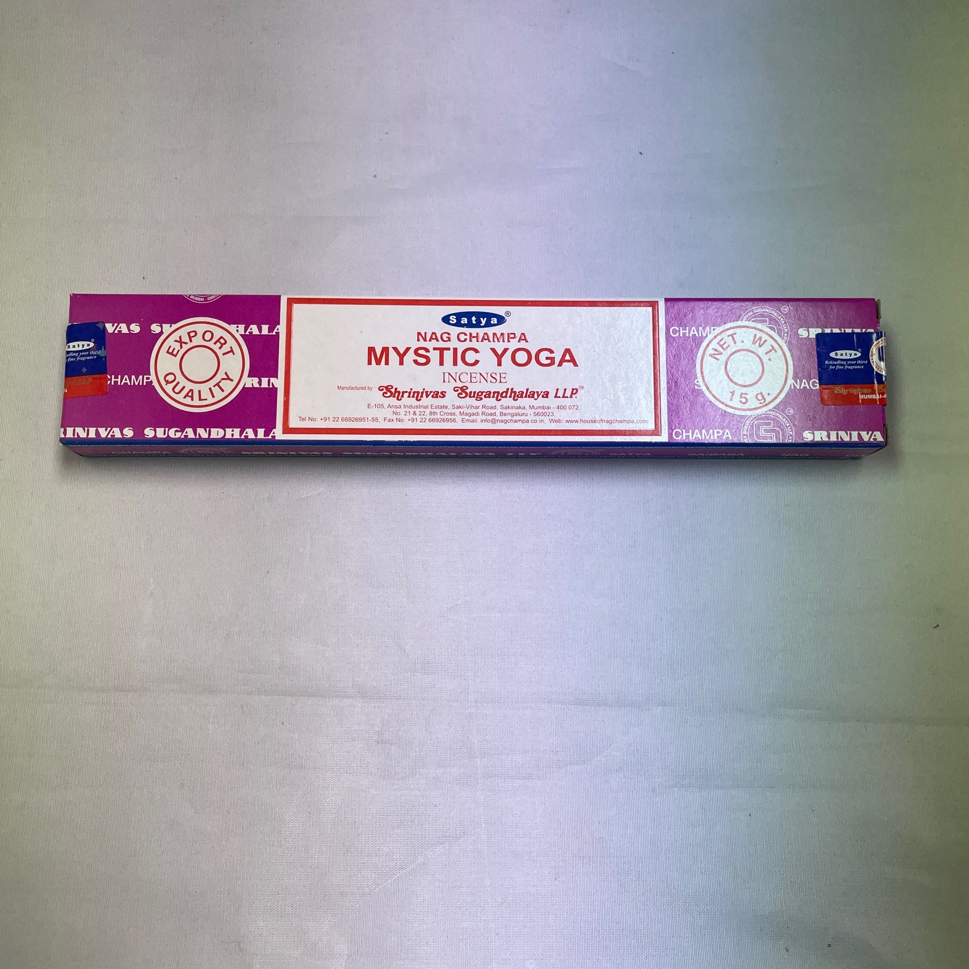 Satya mystic yoga incense sticks