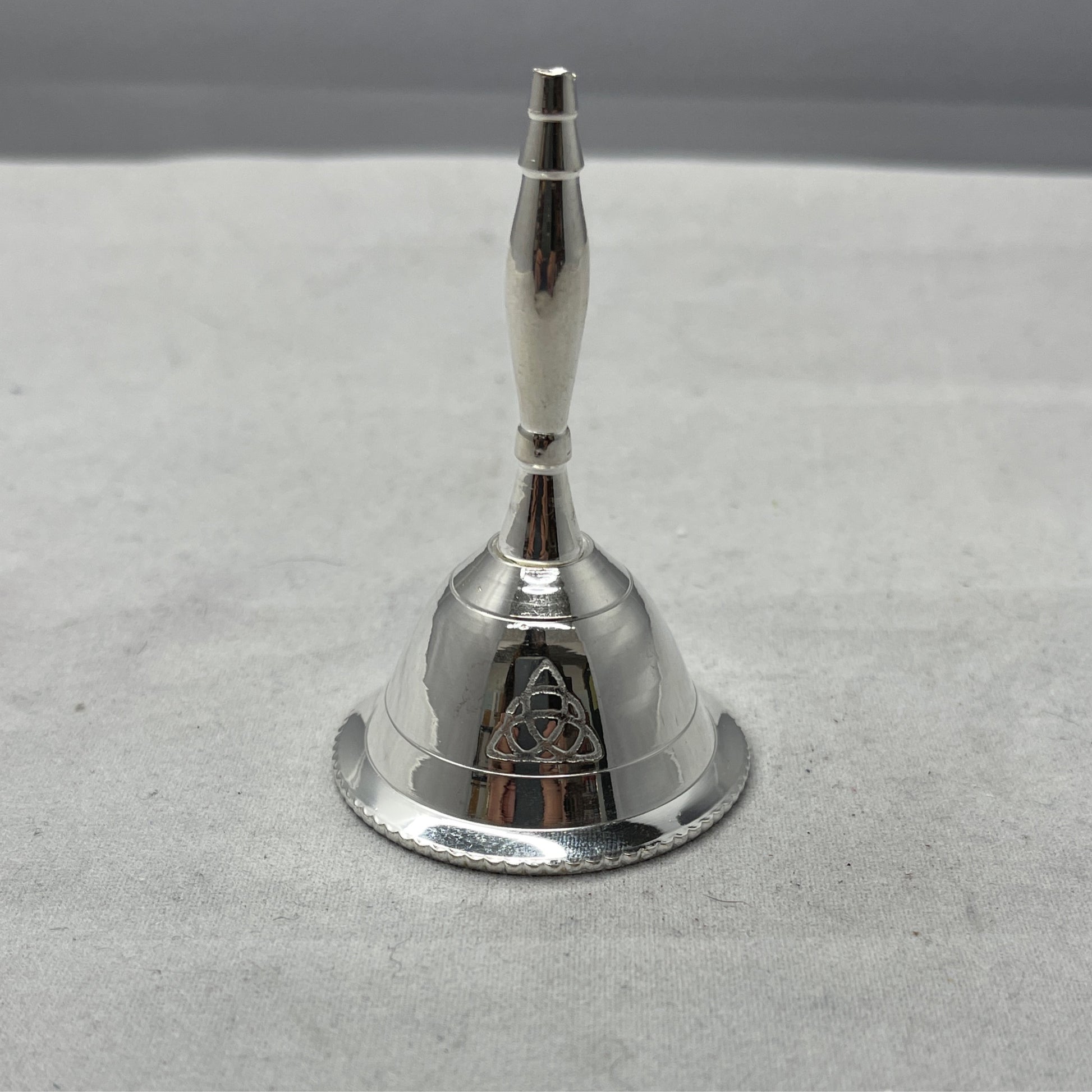 Triquetra Silver Altar Bell 3”