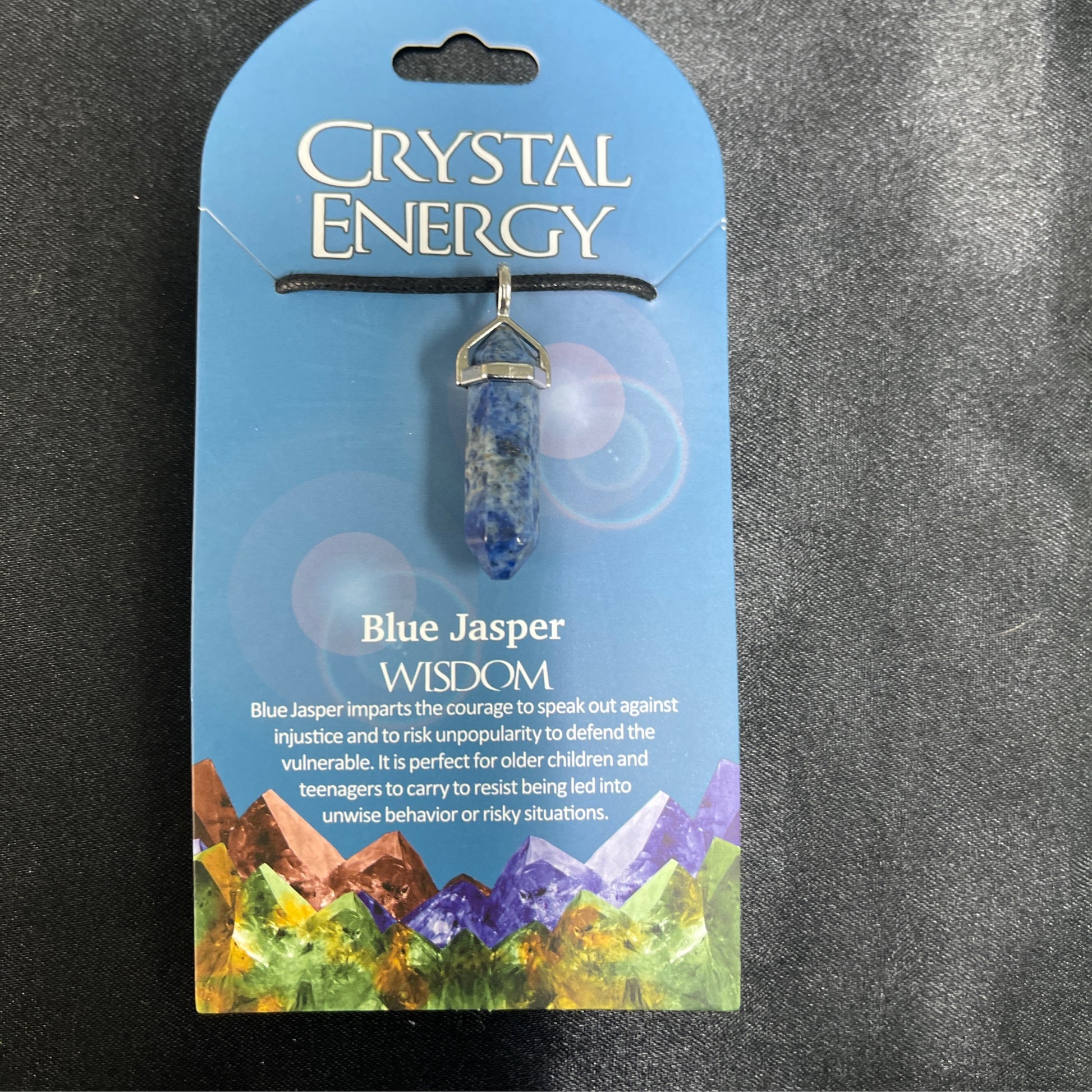 Crystal Energy Pendant: Blue Jasper (Wisdom)