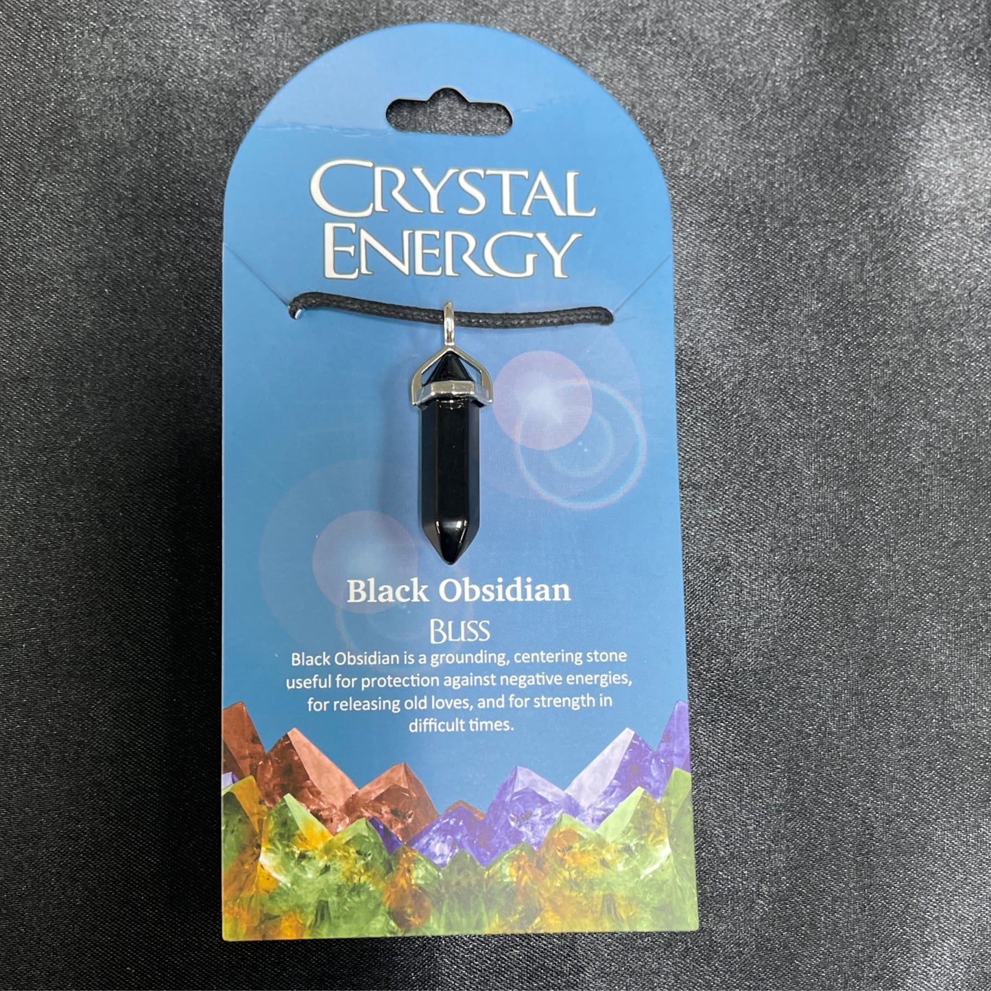 Crystal Energy Pendant: Black Obsidian (Bliss)