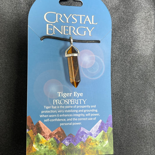 Crystal Energy Pendant: Tigers Eye (Prosperity)