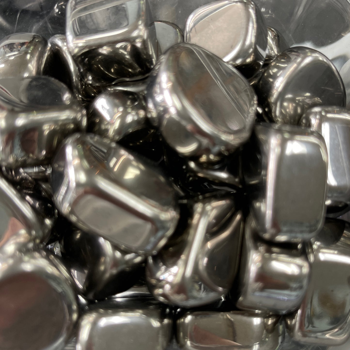 Silver Hematite Tumbled