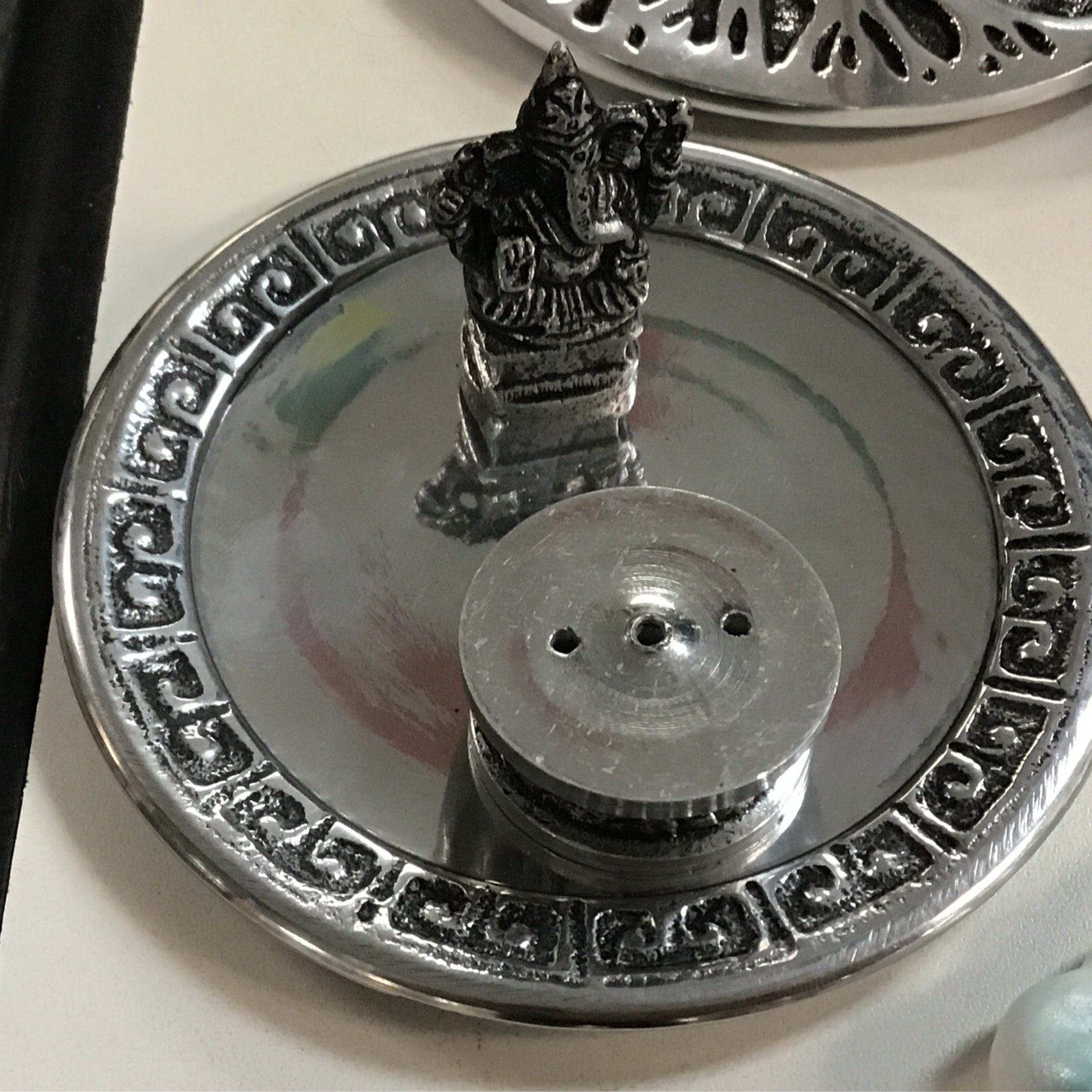 Aluminum Ganesh Incense Burner