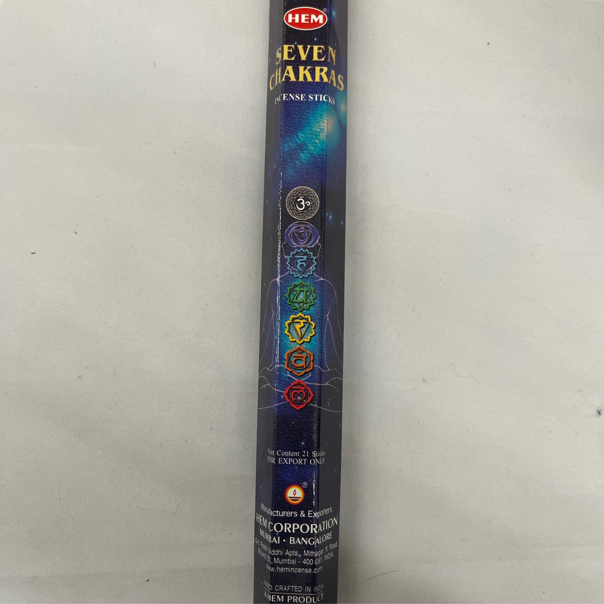 Hem Seven Chakras Incense Sticks