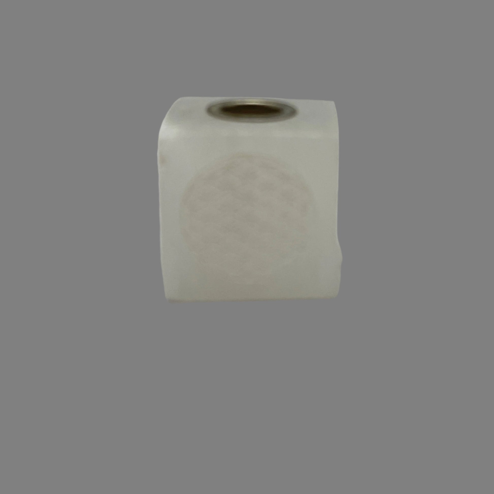 Selenite Chime Candle Holder w/ Flower of Life