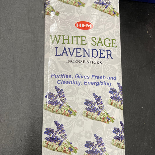 Hem white sage with lavender incense sticks