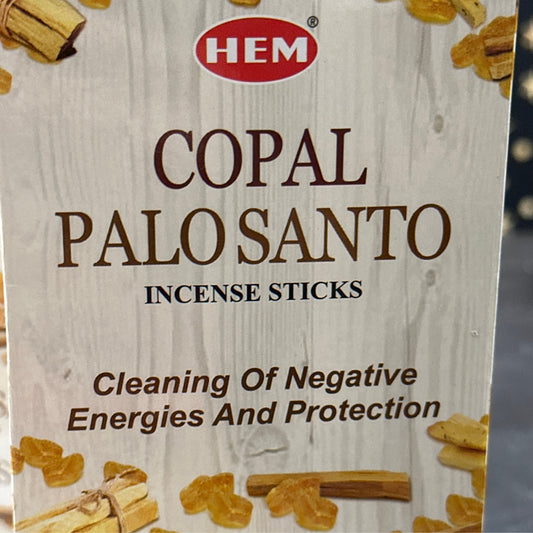 Hem copal and palo santo incense sticks