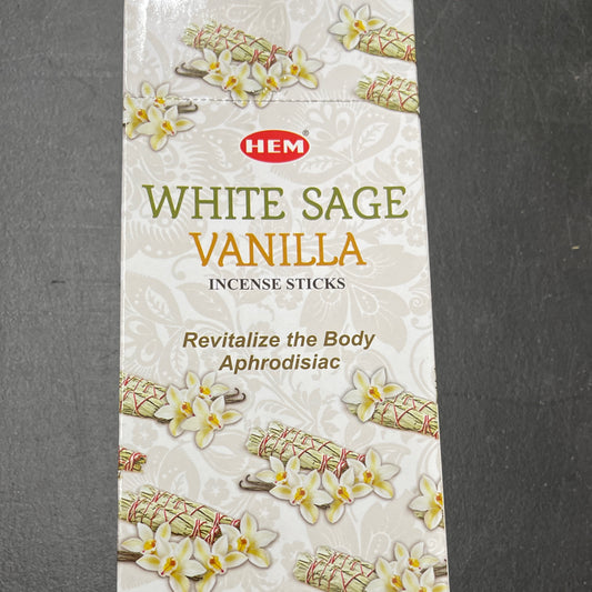 Hem white sage vanilla incense sticks