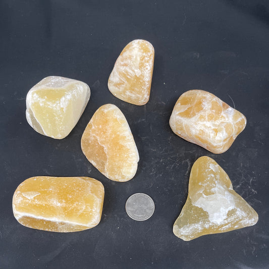 Orange Calcite Large Tumbles