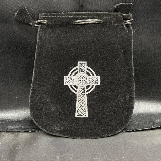 Celtic Cross Velvet Bag