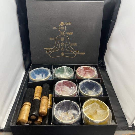 Chakra singing bowls box set