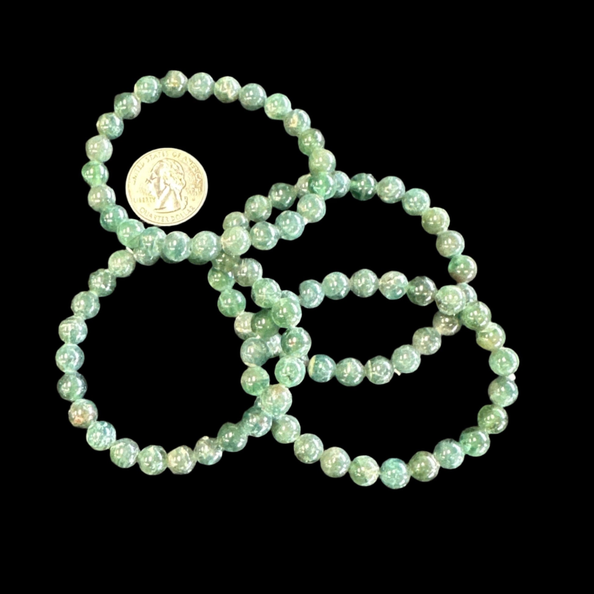 Green kyanite bracelet