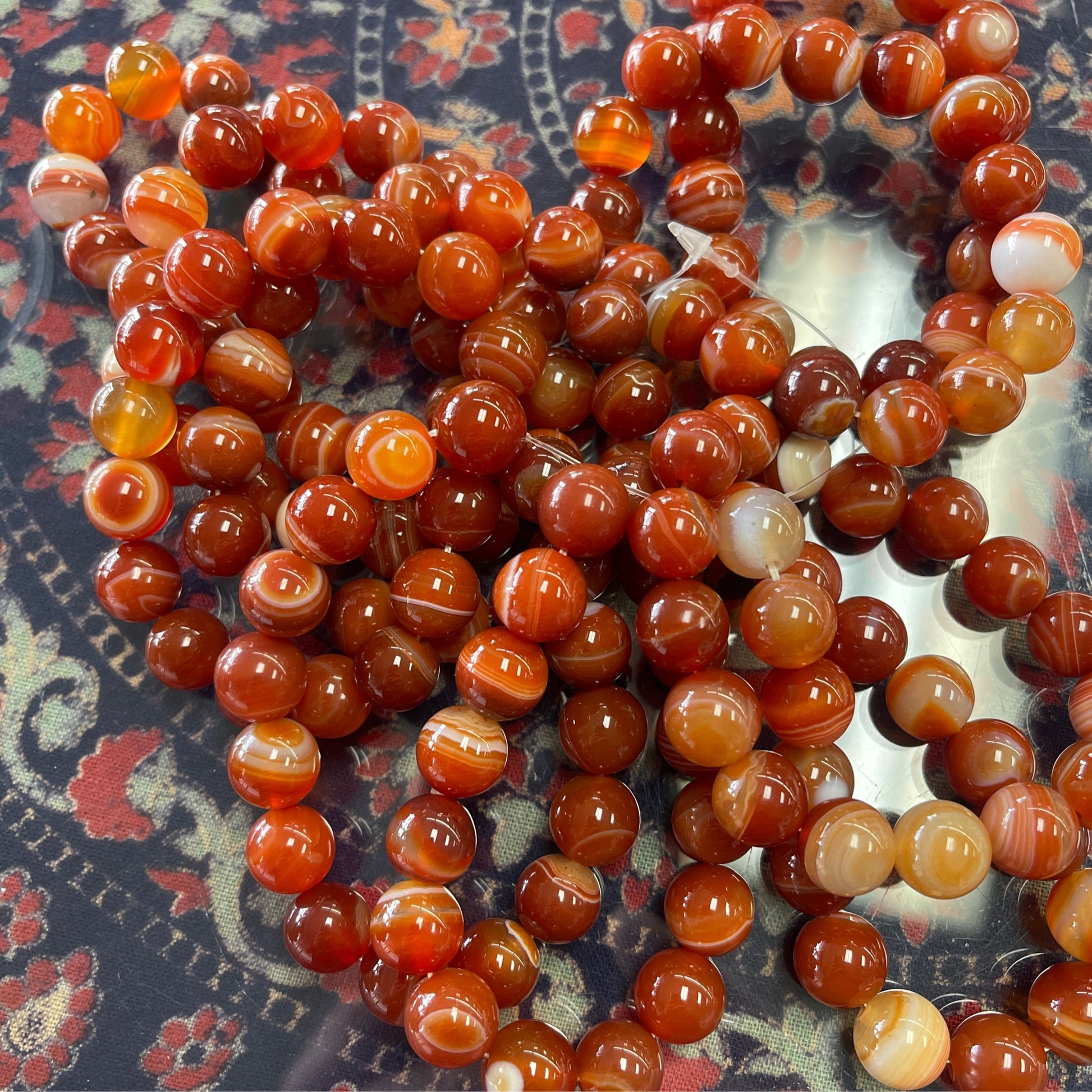 Red sardonyx 12mm