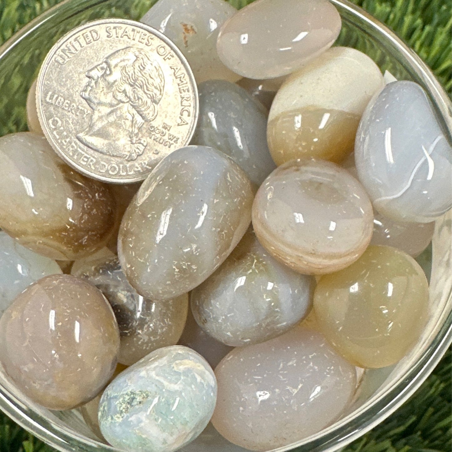 Tan Chalcedony Tumbled