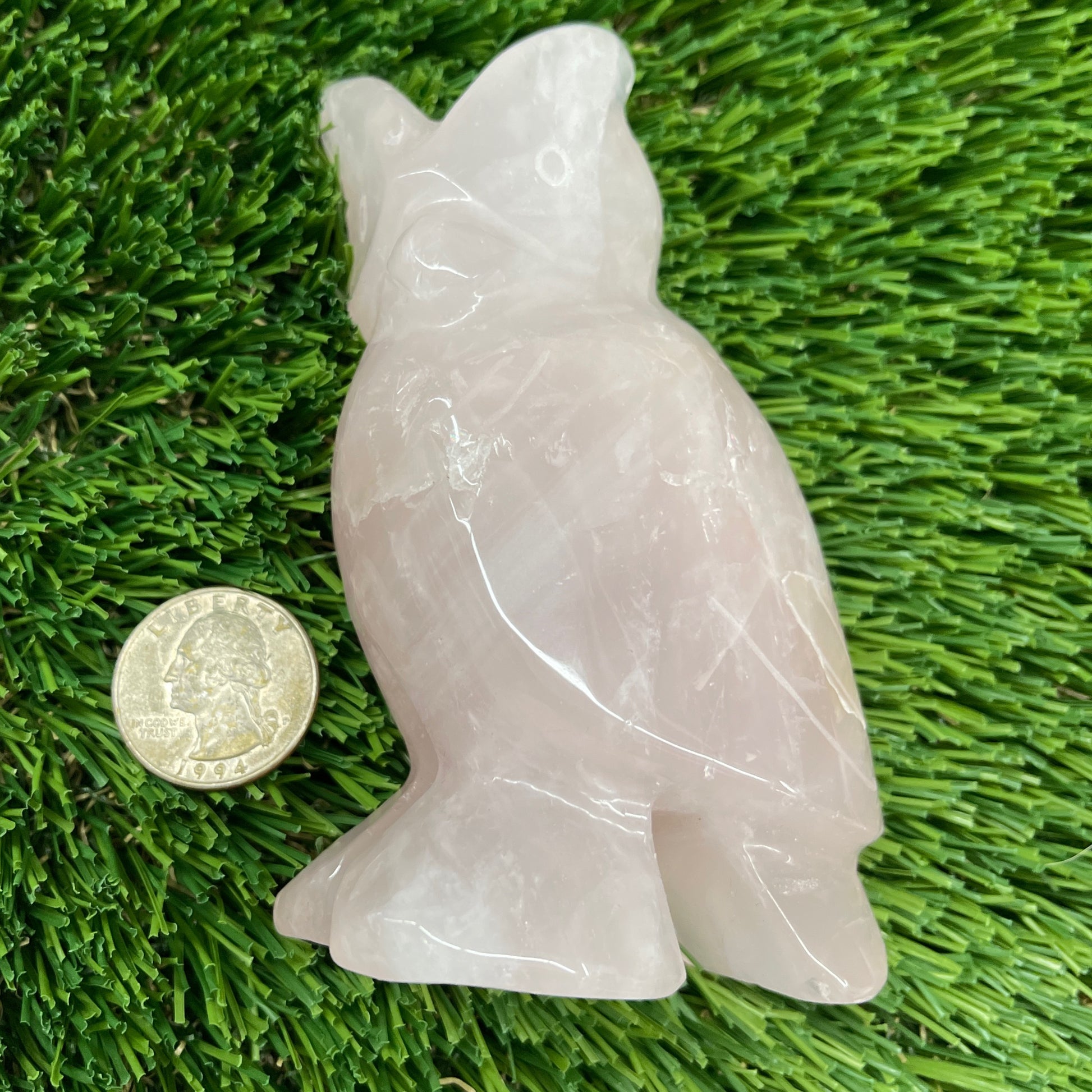 Rose Quartz Owl