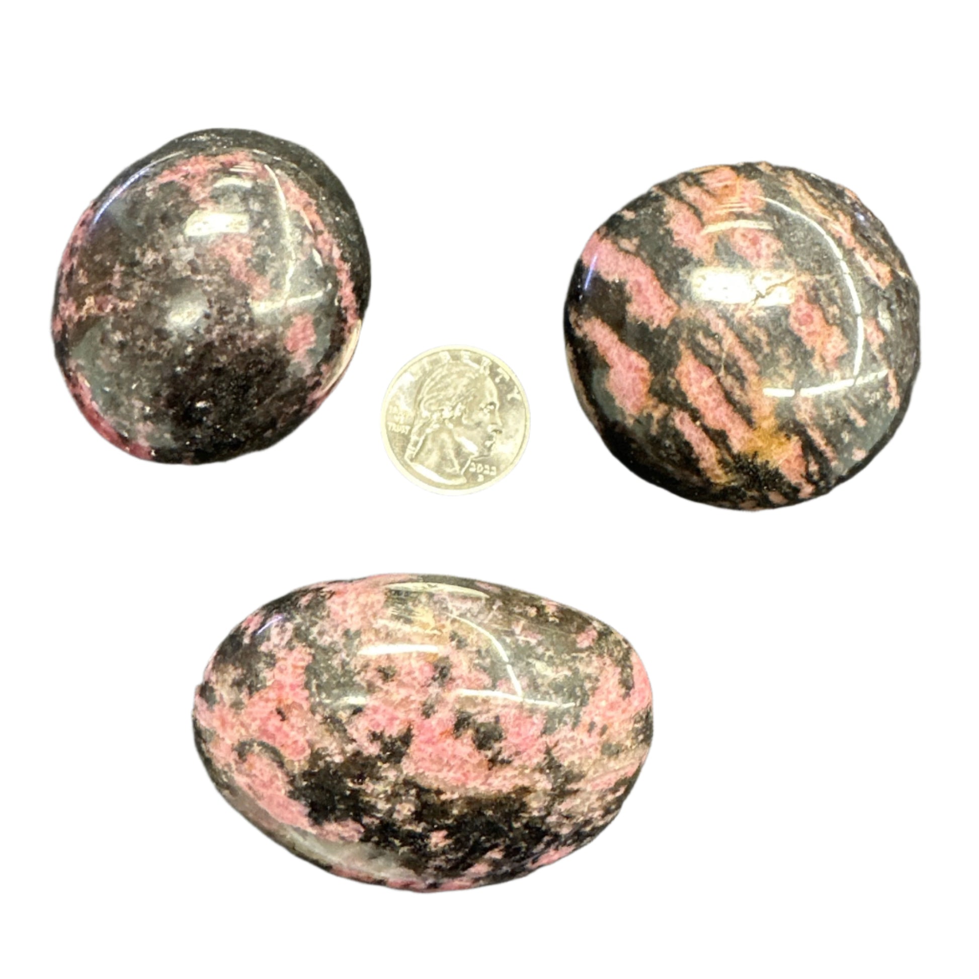 Rhodonite Palm Stone