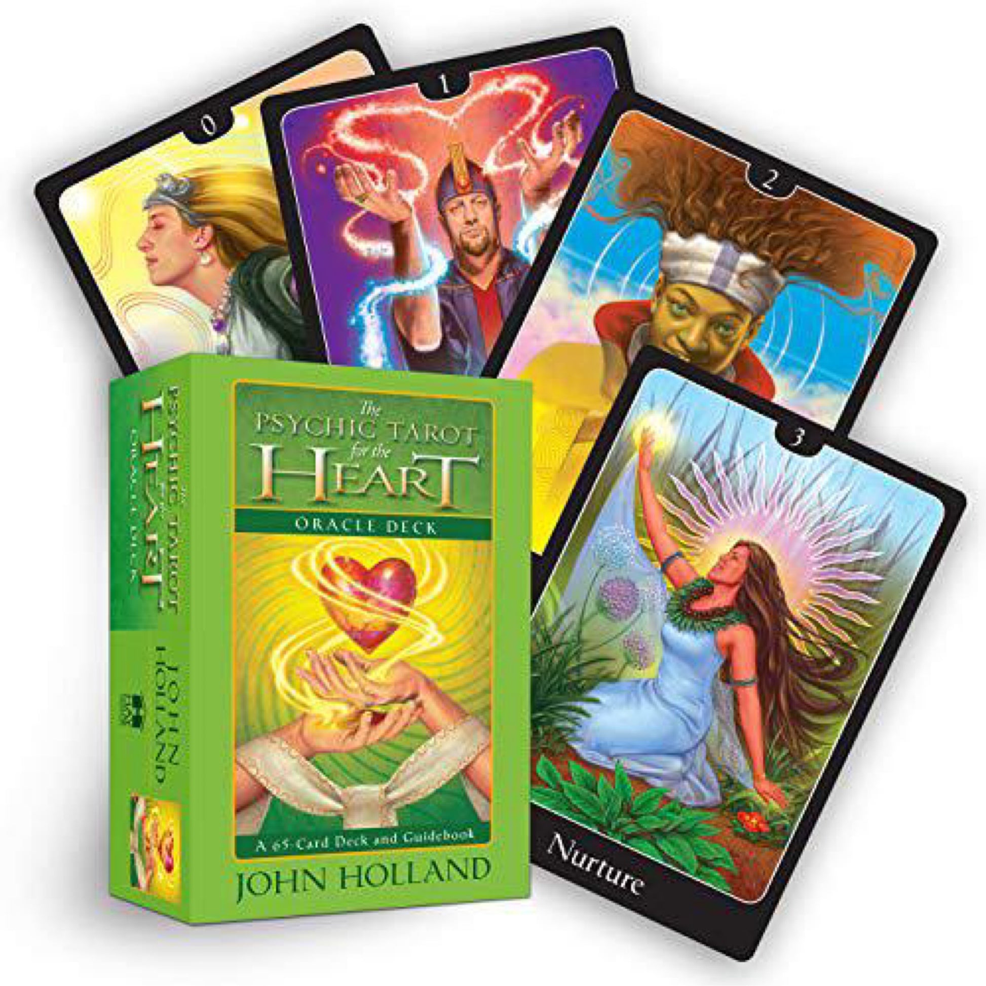 The Psychic Tarot for the Heart Oracle Deck: A 65-Card Deck and Guidebook by John Holland