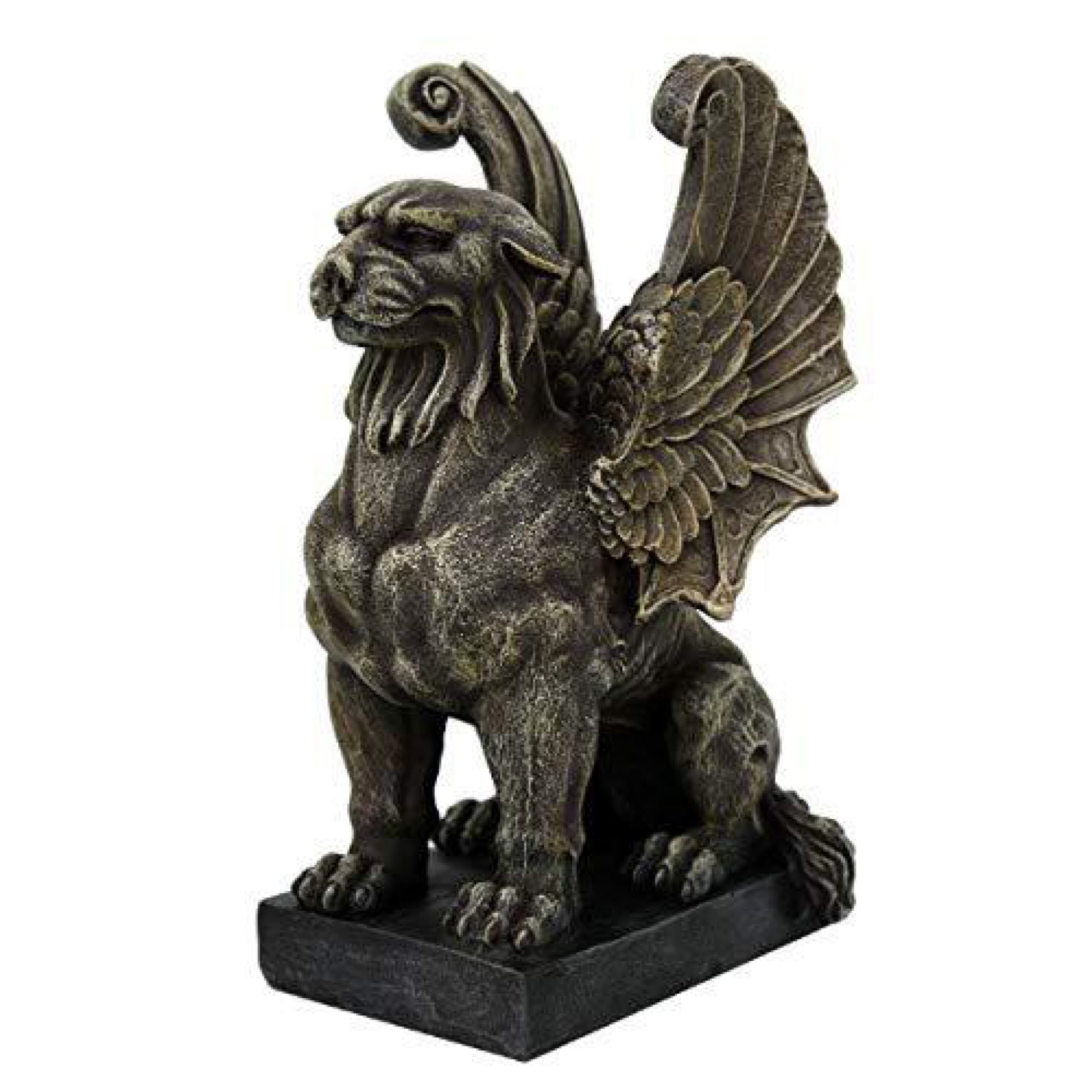 Winged Lion Gargoyle Resin Figurine