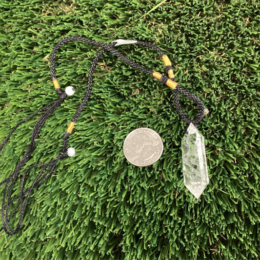 Quartz point necklace