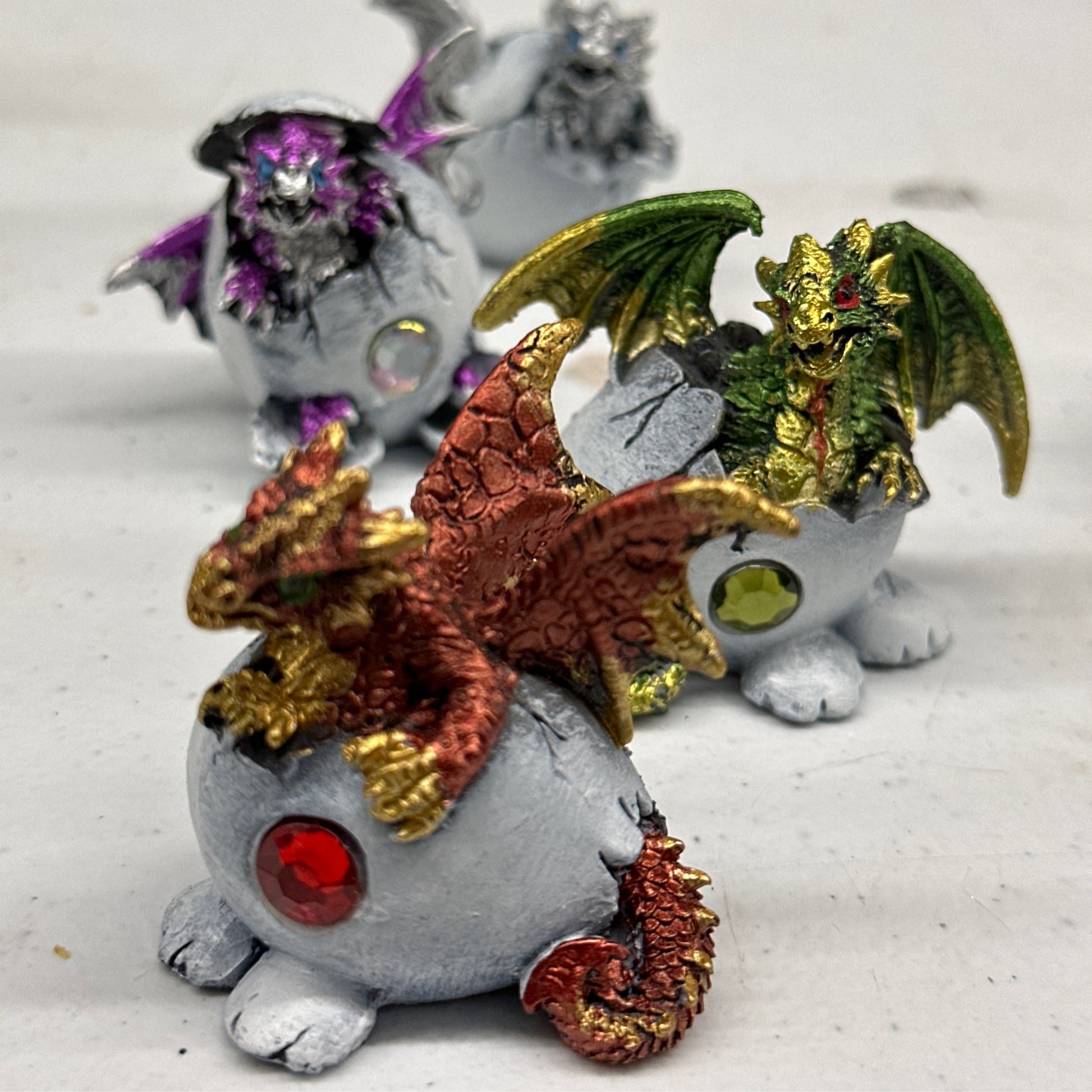 Dragon in egg with birthstone