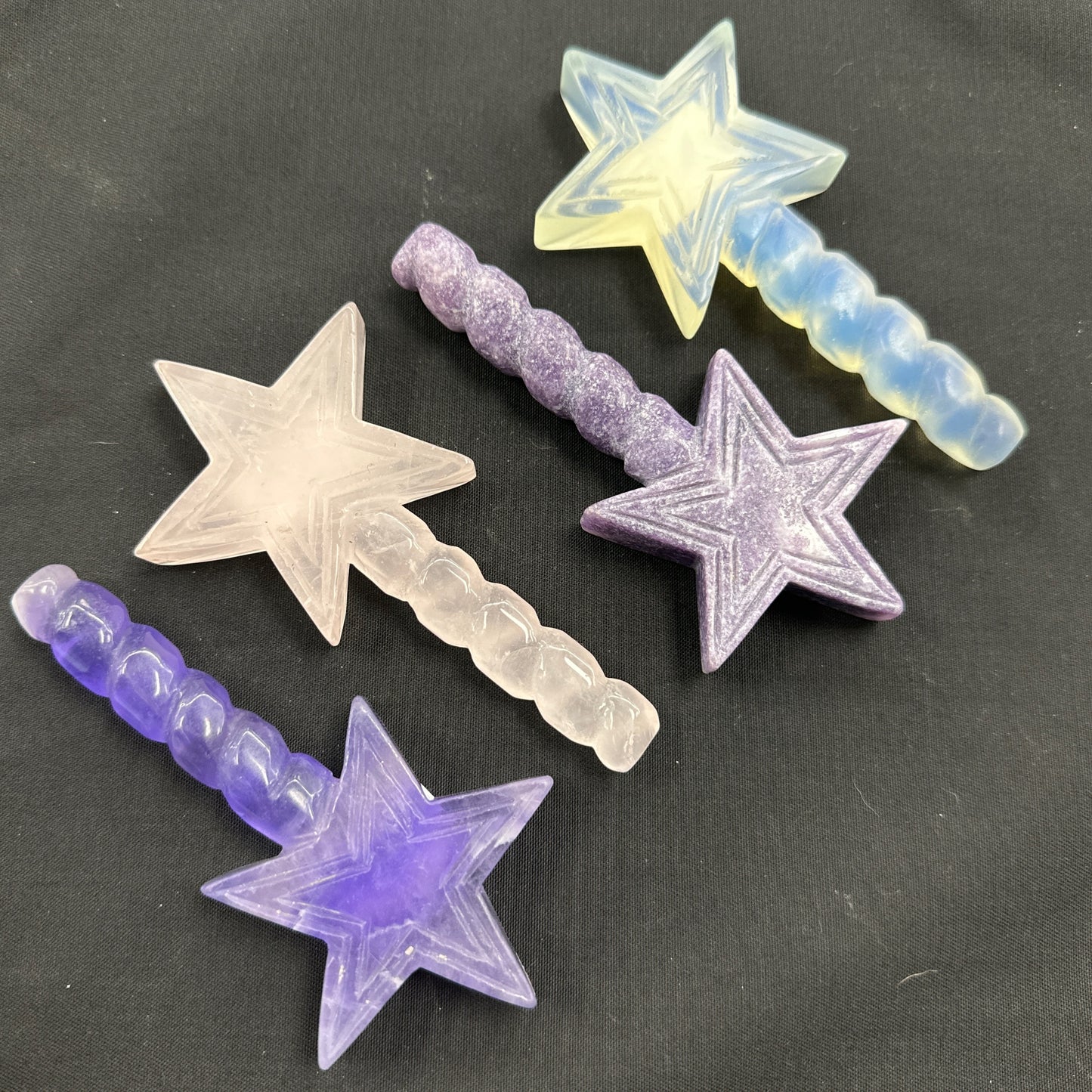 Gemstone star wand